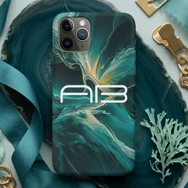 Shades of Blue: Ocean Dreams Personalizable Case-Mate iPhone Hülle (Von Creator hochgeladen)