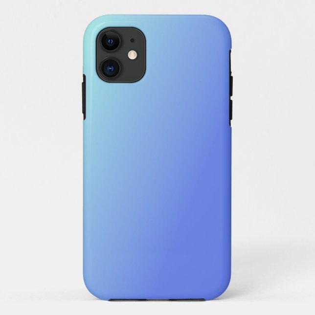 Shades of Blue, Ombre iPhone 11 Abdeckung Case-Mate iPhone Hülle (Rückseite)
