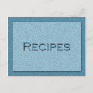 Shades of Blue Recipe Card Postkarte