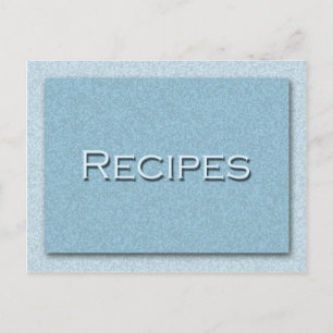 Shades of Blue Recipe Card Postkarte