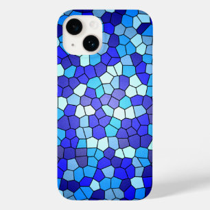 Shades of Blue Stached Glass von Shirley Taylor Case-Mate iPhone 14 Hülle