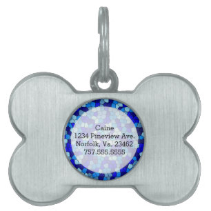 Shades of Blue Stached Glass von Shirley Taylor Tiermarke
