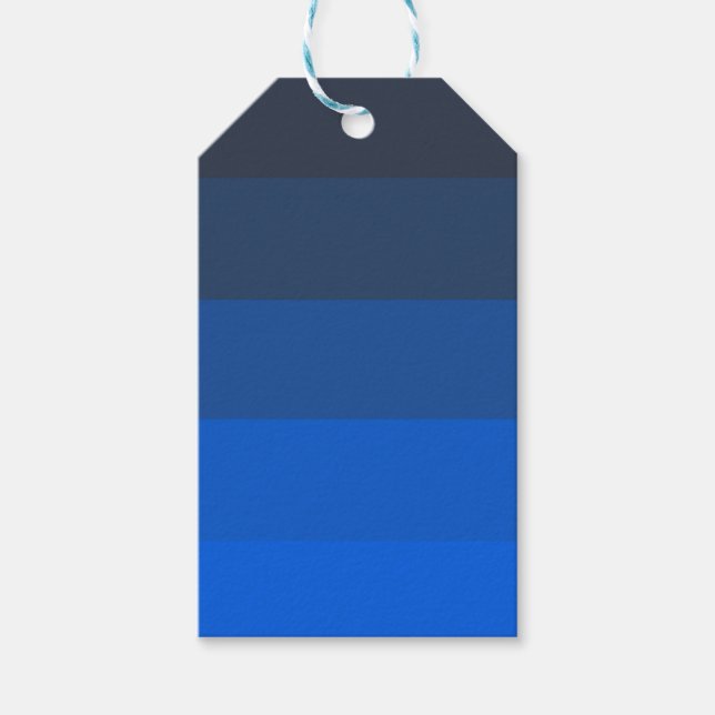 Shades of Blues Geschenkanhänger (Vorderseite)