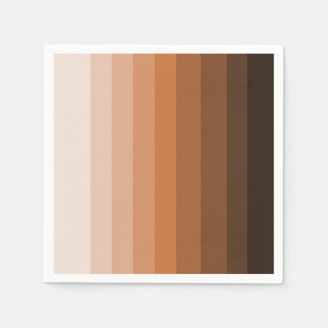 Shades of Brown Paper Napkins Serviette (Vorderseite)