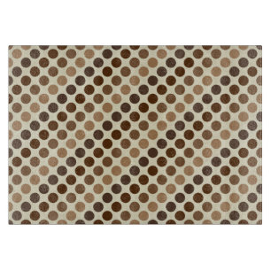 Shades of Brown Polka Dots by Shirley Taylor Schneidebrett