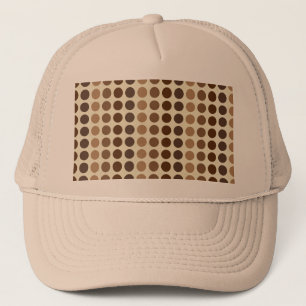 Shades of Brown Polka Dots by Shirley Taylor Truckerkappe