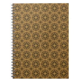 Shades of Brown Tiled Pattern Notebook Notizblock