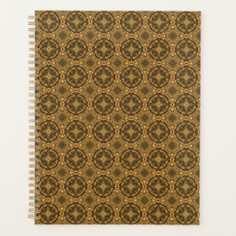 Shades of Brown Tiled Pattern Planer