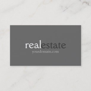 Shades of Gray Real Anwesen Agent Business Card Visitenkarte