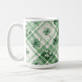 SHADES OF GREEN IRISH CELTIC SHAMROCKS  KAFFEETASSE