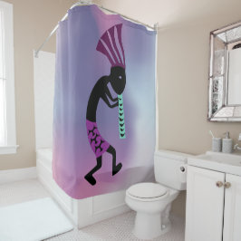 Shades of Lavender Simple Kokopelli Duschvorhang