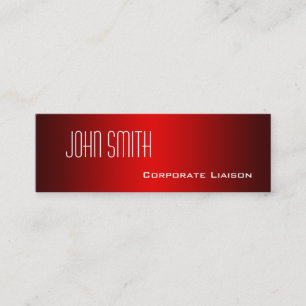 Shades of Red Beruflich Slim Business Cards Mini Visitenkarte