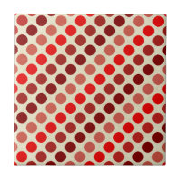 Shades of Red Polka Dots von Shirley Taylor