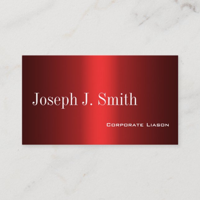 Shades of Red Standard Business Cards Visitenkarte (Vorderseite)