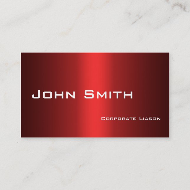 Shades of Red Standard Business Cards Visitenkarte (Vorderseite)