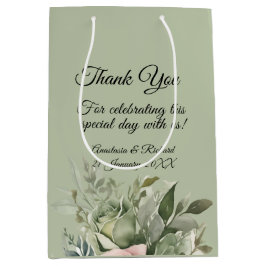 Shades of Sage Wedding Mittlere Geschenktüte
