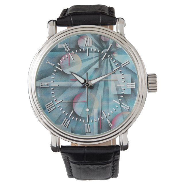 Shades von Fibonacci Armbanduhr (Vorderseite)