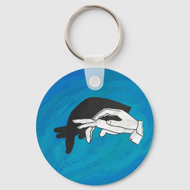 Shadow Anteater auf blau Schlüsselanhänger (Vorderseite)