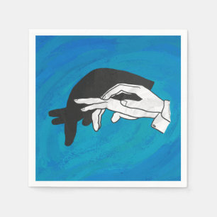 Shadow Anteater auf blau Serviette