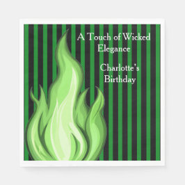 Shadow Ball Dark Fantasy Party | green Paper Cup Serviette