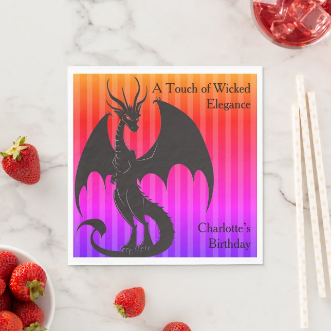 Shadow Ball Dark Fantasy Party | green Paper Cup Serviette (Beispiel)