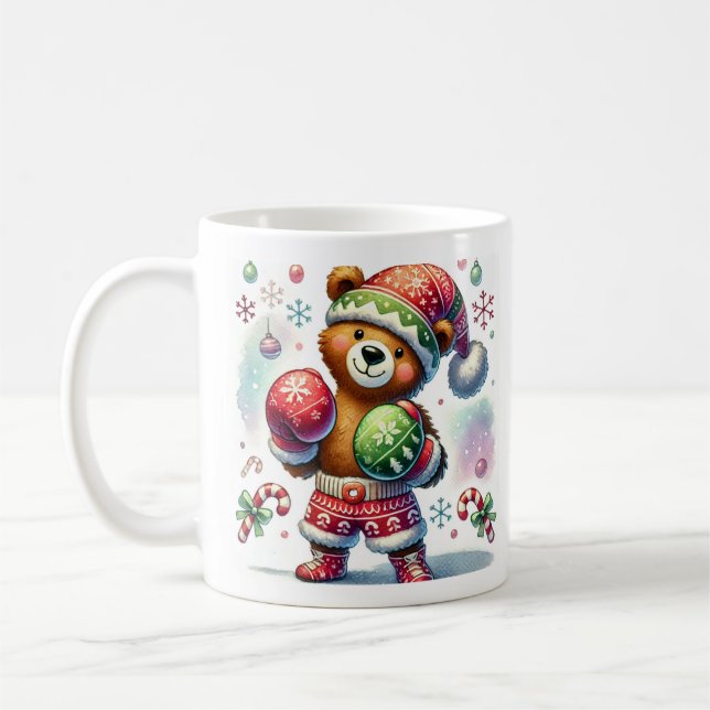 Shadow Boxing Holiday Bear Kaffeetasse (Links)
