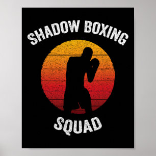 Shadow Boxing Squad Vintage Kickboxen  Poster