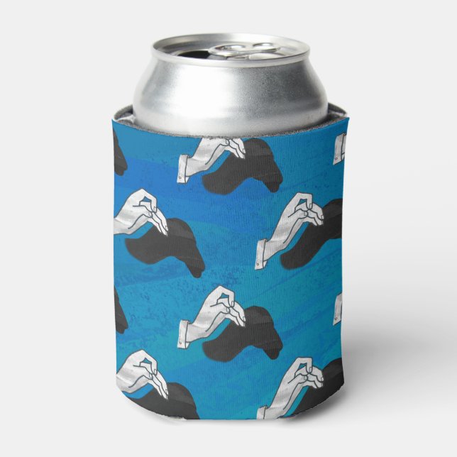 Shadow Camel auf Blue Dosenkühler (Kanne Vorderseite)