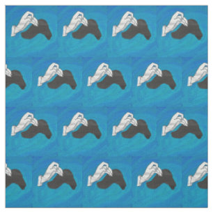 Shadow Camel auf Blue Stoff
