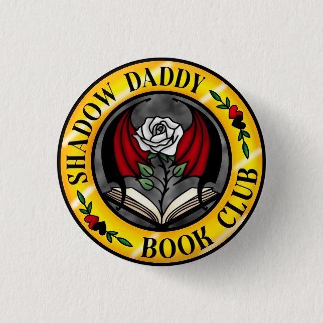 Shadow Daddy Book Club Abzeichen Button (Vorderseite)