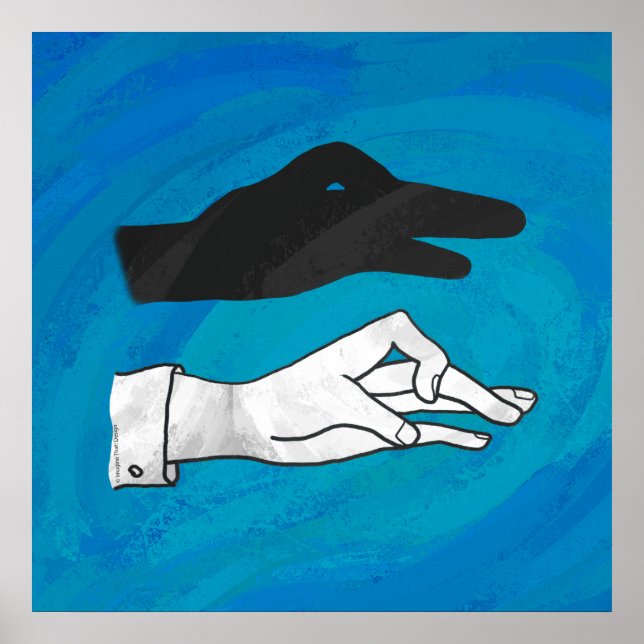 Shadow Duck On Blue Poster (Vorne)