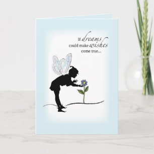 Shadow Fairy Birthday Karte