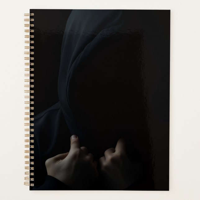 Shadow Gaze Hoodie – Dark Halloween Style Planer (Vorderseite)