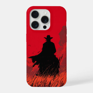 Shadow Gunslinger Roter Samurai Cowboy Ästhetik Ph iPhone 15 Pro Hülle