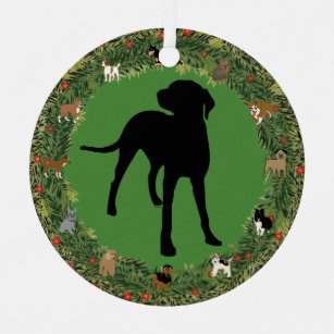 Shadow Hund Stehend Ornament Aus Metall