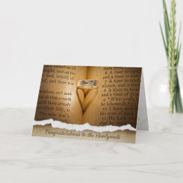 Shadow-Karte für den Hochzeitsring Karte