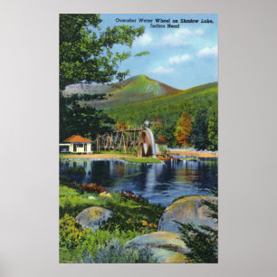 Shadow Lake Overshot Water Wheel View Poster