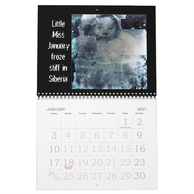 Shadow Leitner's Months of Mayhem Kalender (Jan 2027)