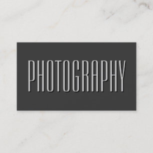 Shadow Letter Gray Foto Artist Business Card Visitenkarte