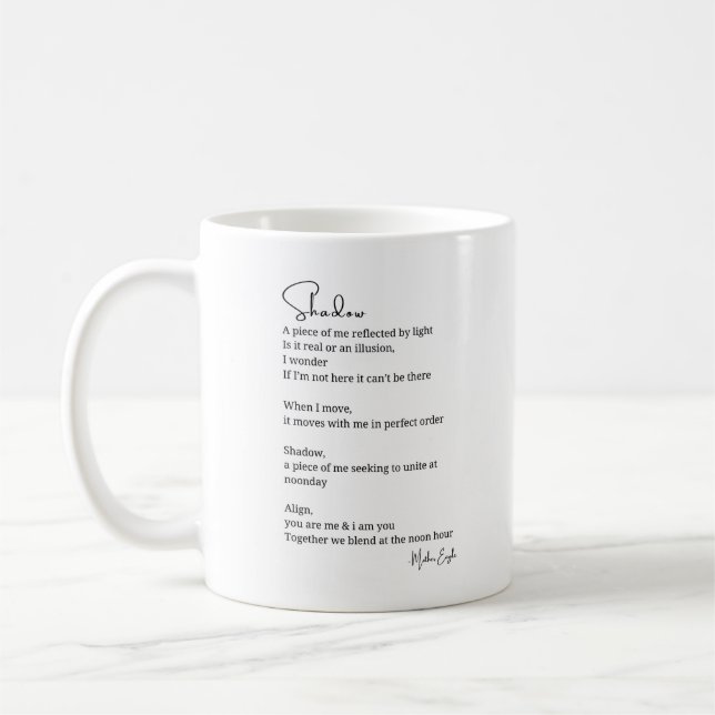 Shadow Light vereint Tasse zum Tee-Gedicht (Links)