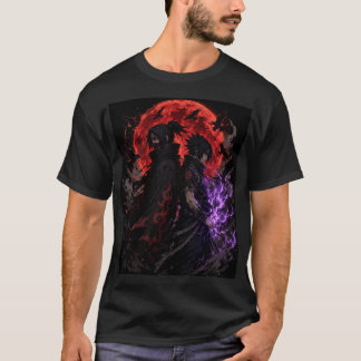 Shadow Ninja Brüder T-Shirt – Dunkle Mond-Fantasy 