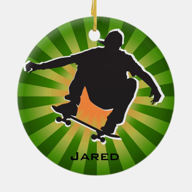 Shadow Outlinated Skateboarding Ornament (Hinten)