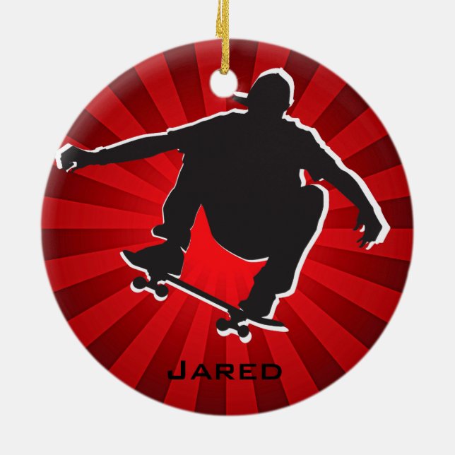 Shadow Outlinated Skateboarding Ornament (Hinten)