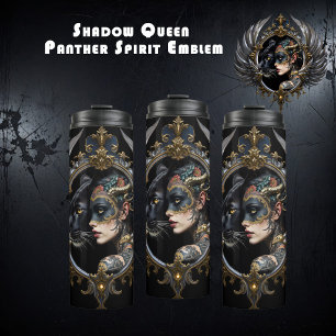 Shadow Queen – Panther Spirit Emblem. Thermosbecher
