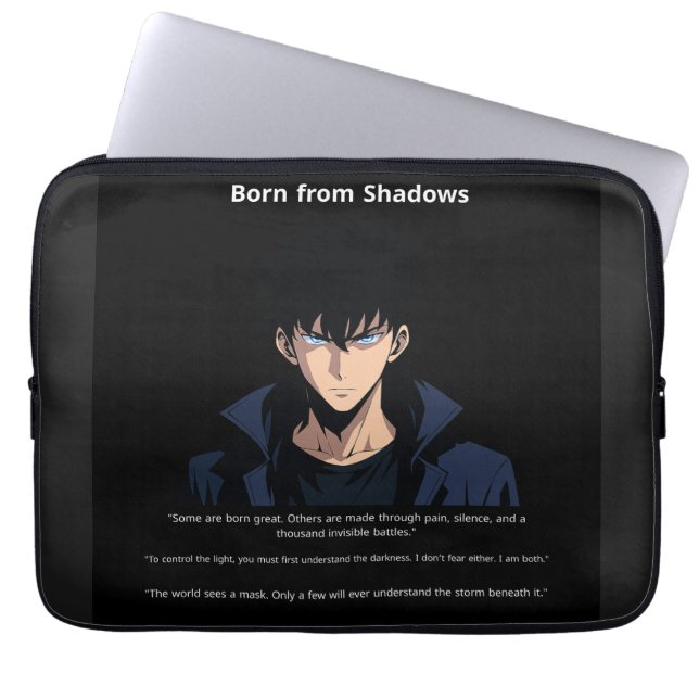 "Shadow Reborn" "The Silent Force" Laptopschutzhülle (Vorderseite)