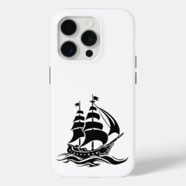 Shadow Sailing Ship – Vintage Ocean Illustration Case-Mate iPhone Hülle
