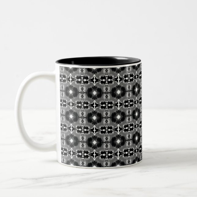 Shadow Spiegel Muster  Zweifarbige Tasse (Links)
