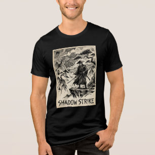 Shadow Strike Samurai-Tinte-Kunst-Tri-Blend-Shirt Tri-Blend Shirt
