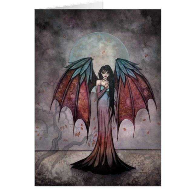 Shadow Trees Gothic Fairy Vampire Art Card (Vorne)