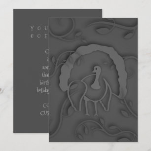 Shadow Turkey Noir Einladung